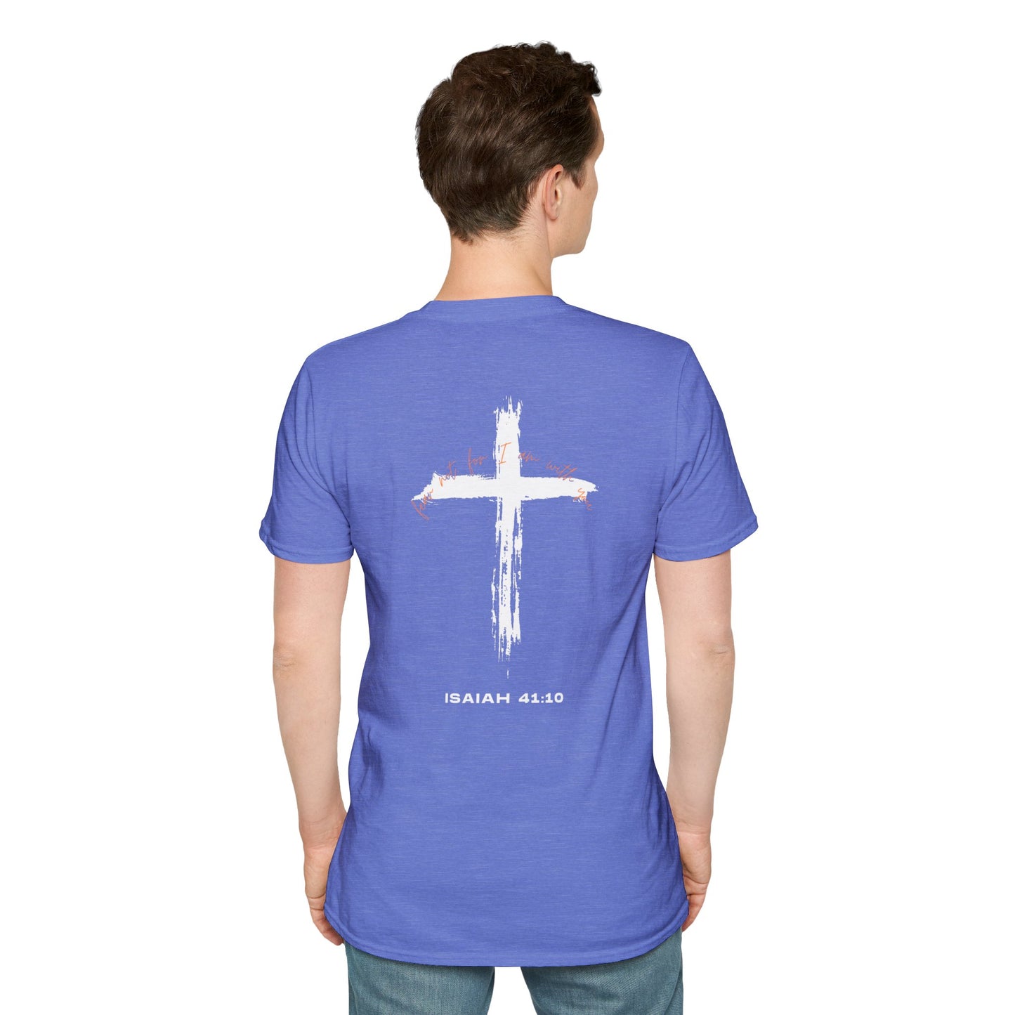 Faith-Inspired T-Shirt with Isaiah 41:10 Design - Customizable