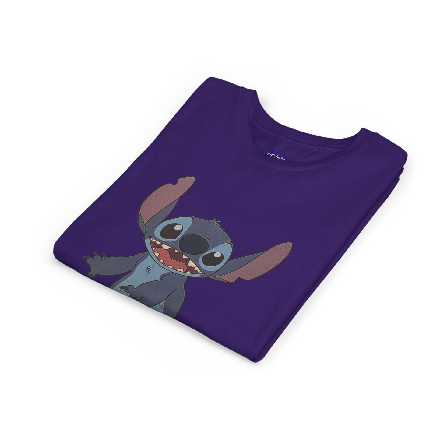 Kids Short Sleeve Tee with Stitch, Cute Kids Tee, Fun Gift for Boys & Girls, Birthday Gift, Summer Wear, Kids' Fashion