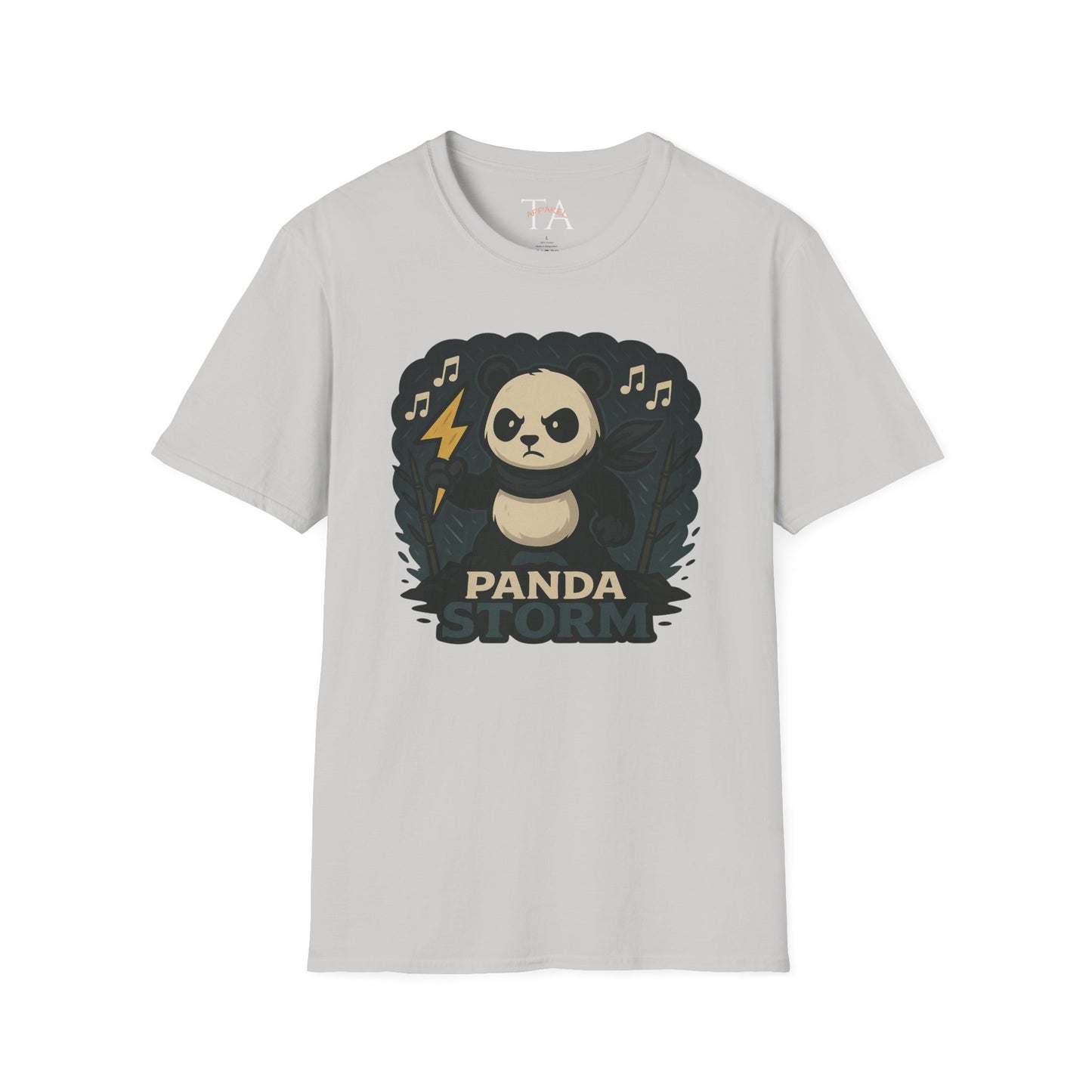 Panda Storm Tee for Animal and Music Lovers - Softstyle T-Shirt