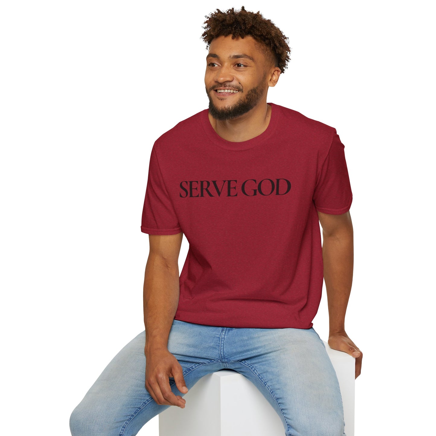 Faith Inspired "Serve God" T-Shirt - Inspirational Faith-Based Christian Gift
