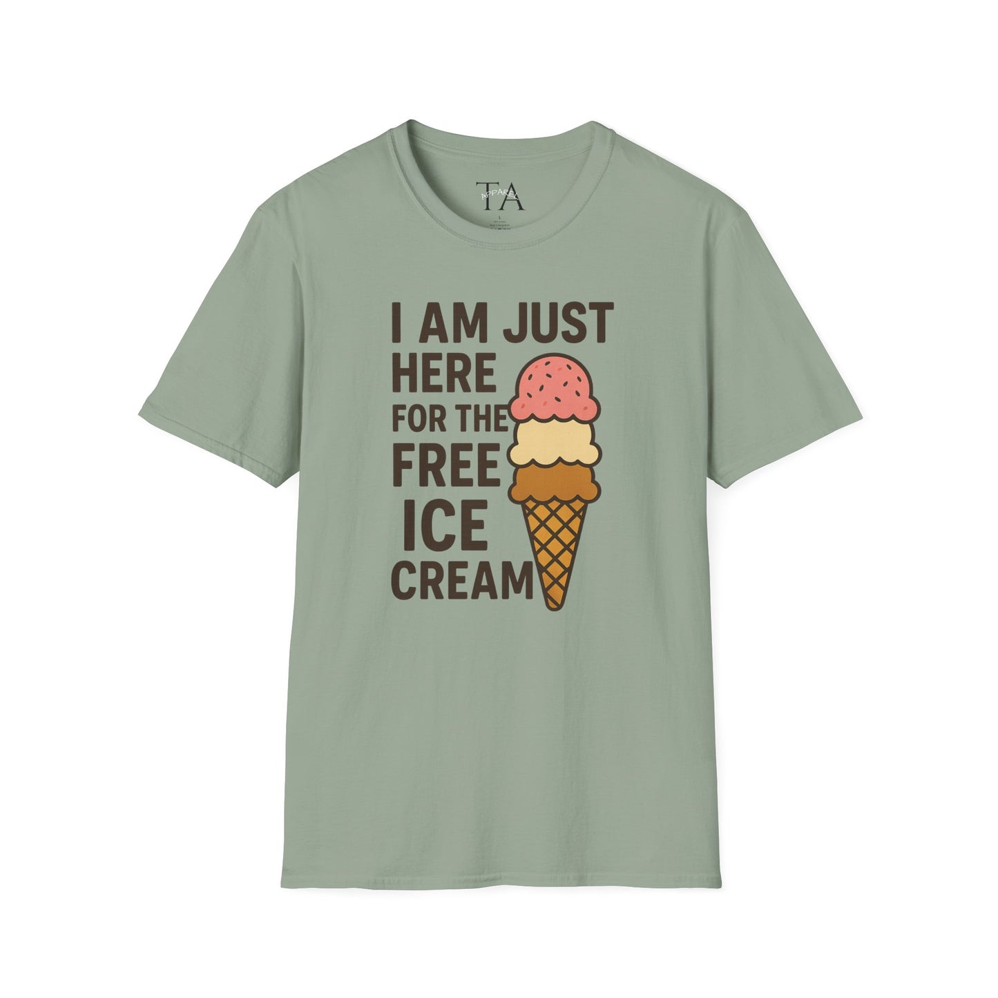 Ice Cream Lover's Unisex T-Shirt, Funny Graphic Tee, Summer Apparel, Sweet Treats Gift, Birthday Humor Shirt