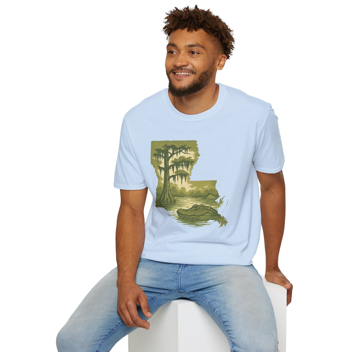 Louisiana Nature T-Shirt, Gift for Nature Lovers, Unisex Tee, Travel Souvenir, Outdoor Enthusiast Apparel, Urban Jungle Style