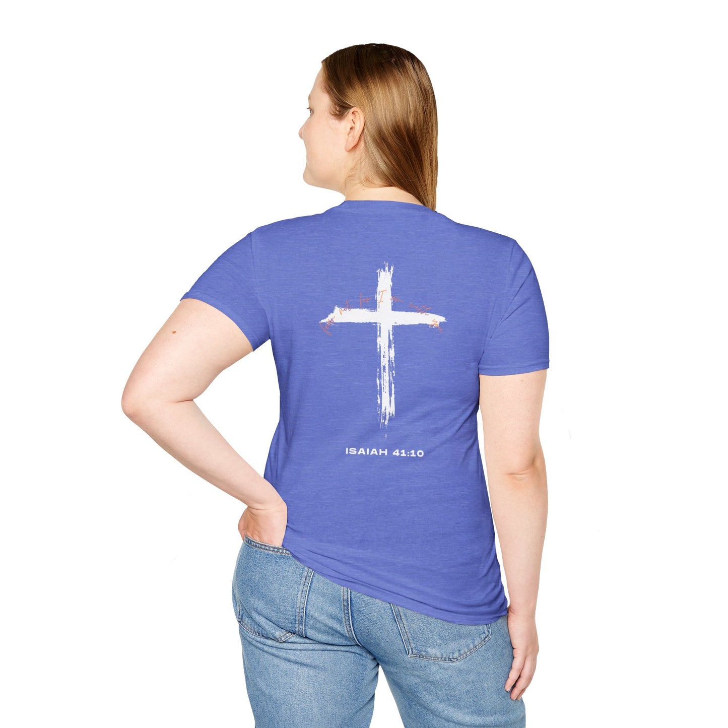 Faith-Inspired T-Shirt with Isaiah 41:10 Design - Customizable