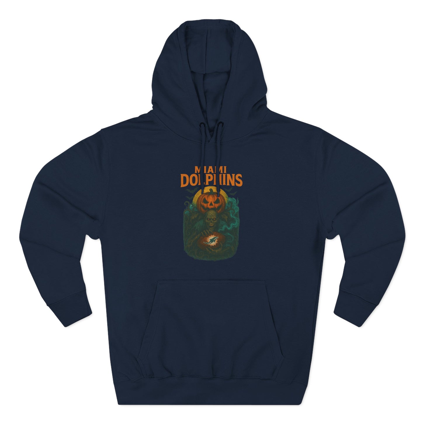Halloween Cozy Dolphin Fleece Hoodie: Ocean Lovers, Casual Wear, Animal Lovers Gift, Beach Days, Relaxing at Home. Sea Life Graphic