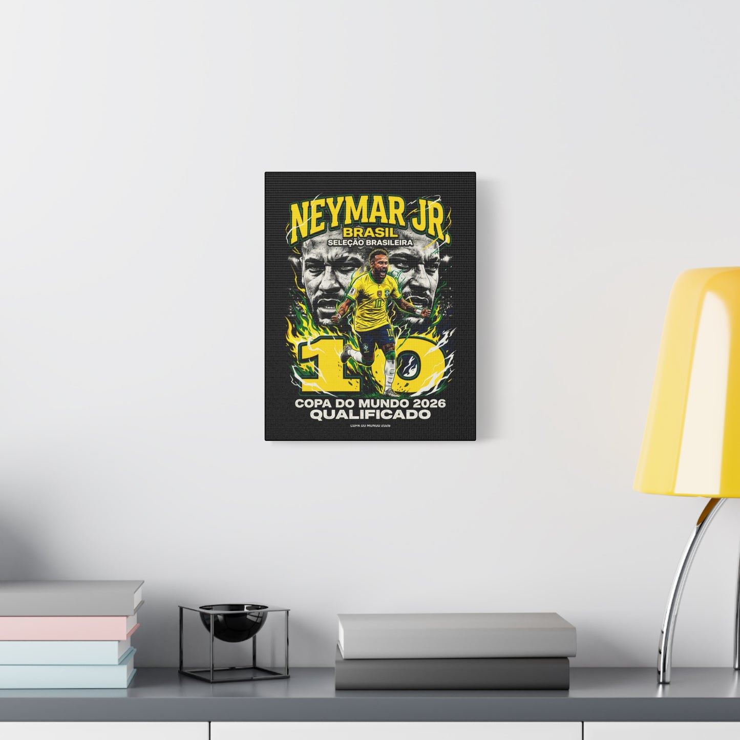 Neymar - Matte Canvas, Stretched, 1.25"