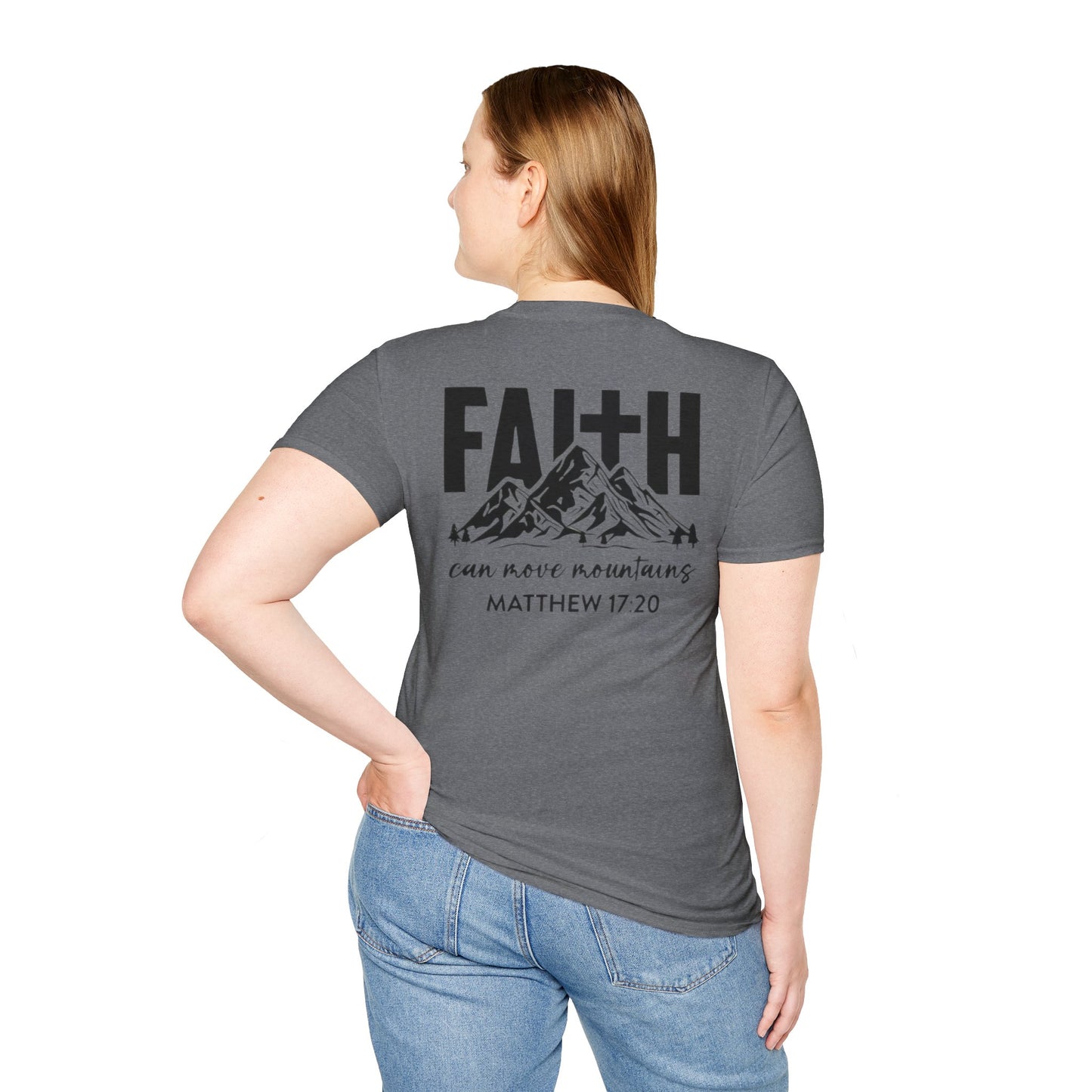 Faith-Inspired Unisex T-Shirt - Motivational Tee - Faith Can Move Mountains