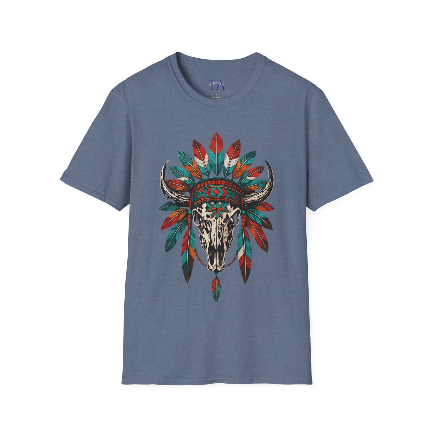 Native American Bull Skull Unisex T-Shirt