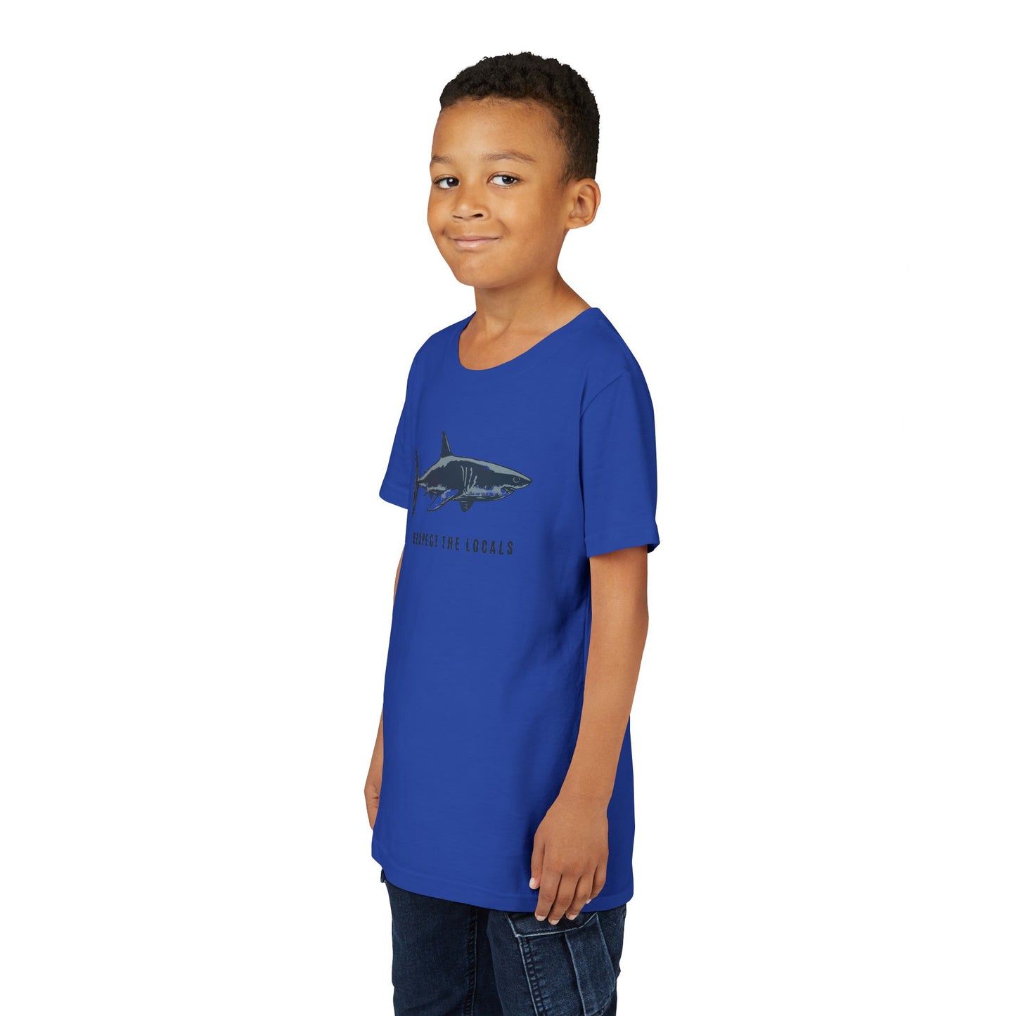 Kids Shark Youth Tee | Respect The Locals | Shark Lovers Shirt
