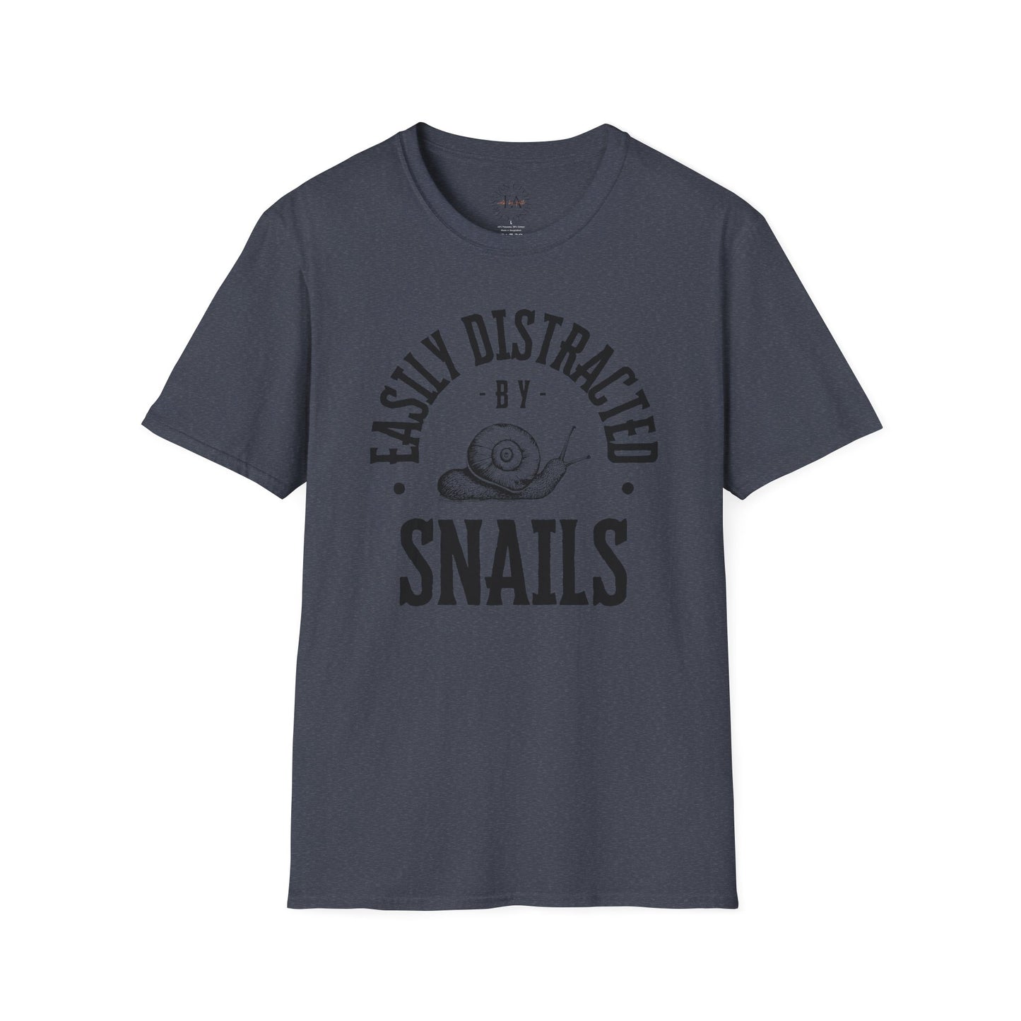 Easily Distracted by Snails Unisex T-Shirt - Cute Graphic Tee for Animal Lovers