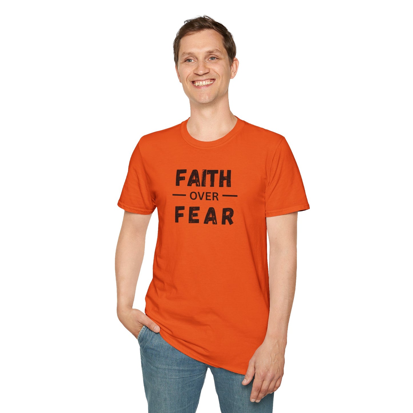 Faith Inspired Unisex T-Shirt - Faith Over Fear Design
