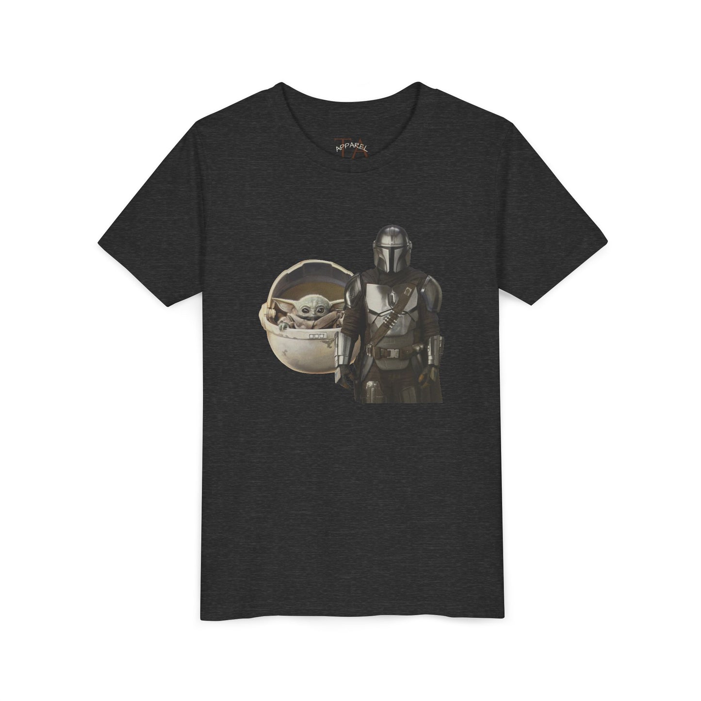 Kids Star Wars Inspired Youth Tee, Mandalorian T-Shirt, Grogu Shirt, Galaxy Adventure, Kids Summer Outfit, Birthday Gift