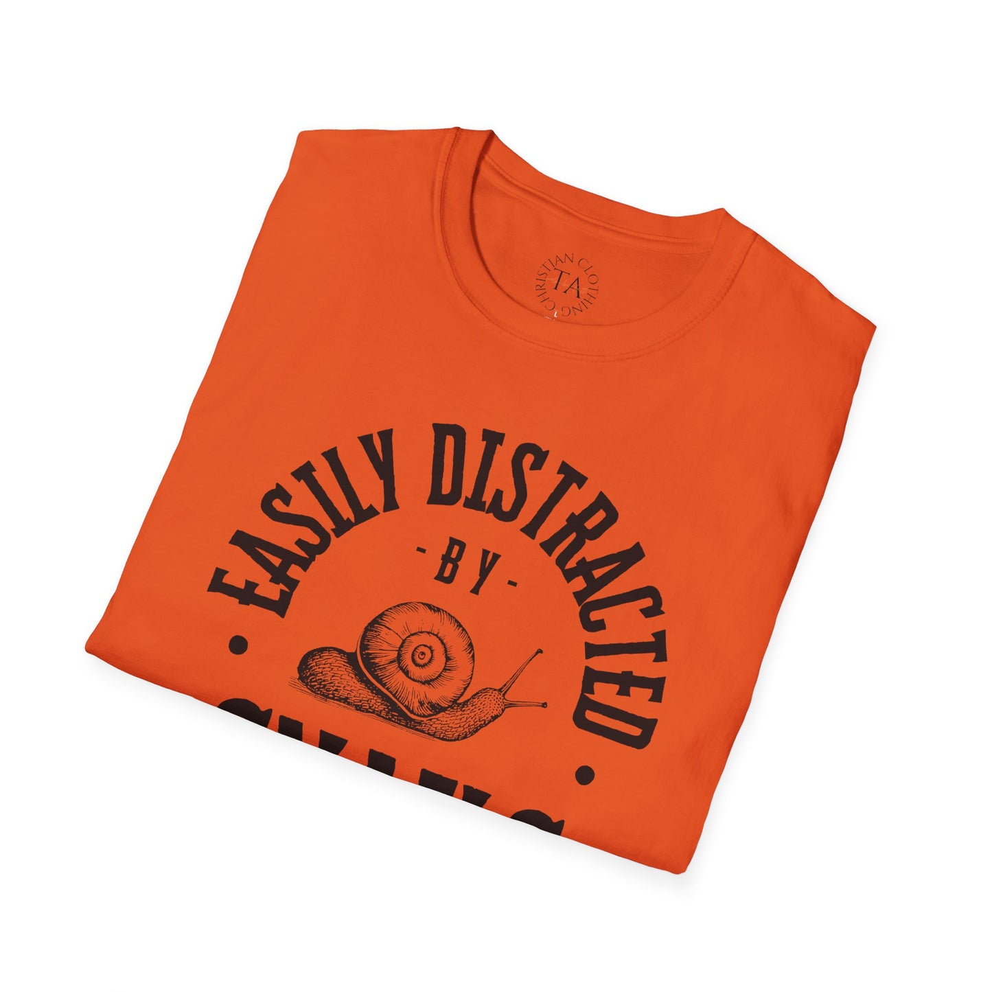 Easily Distracted by Snails Unisex T-Shirt - Cute Graphic Tee for Animal Lovers