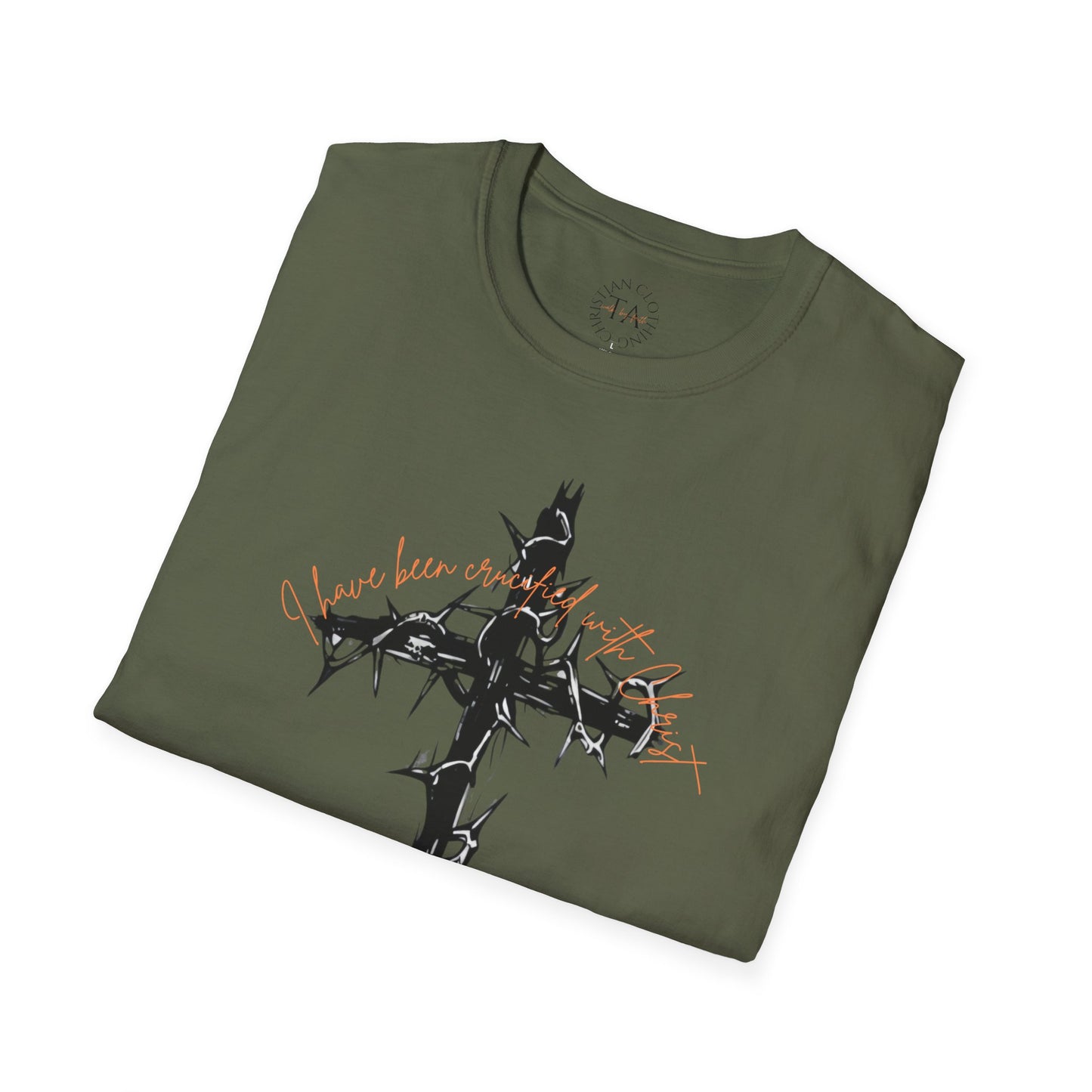 Faith Inspired Christian Cross Unisex T-Shirt - 'I Have Been Crucified with Christ' Design