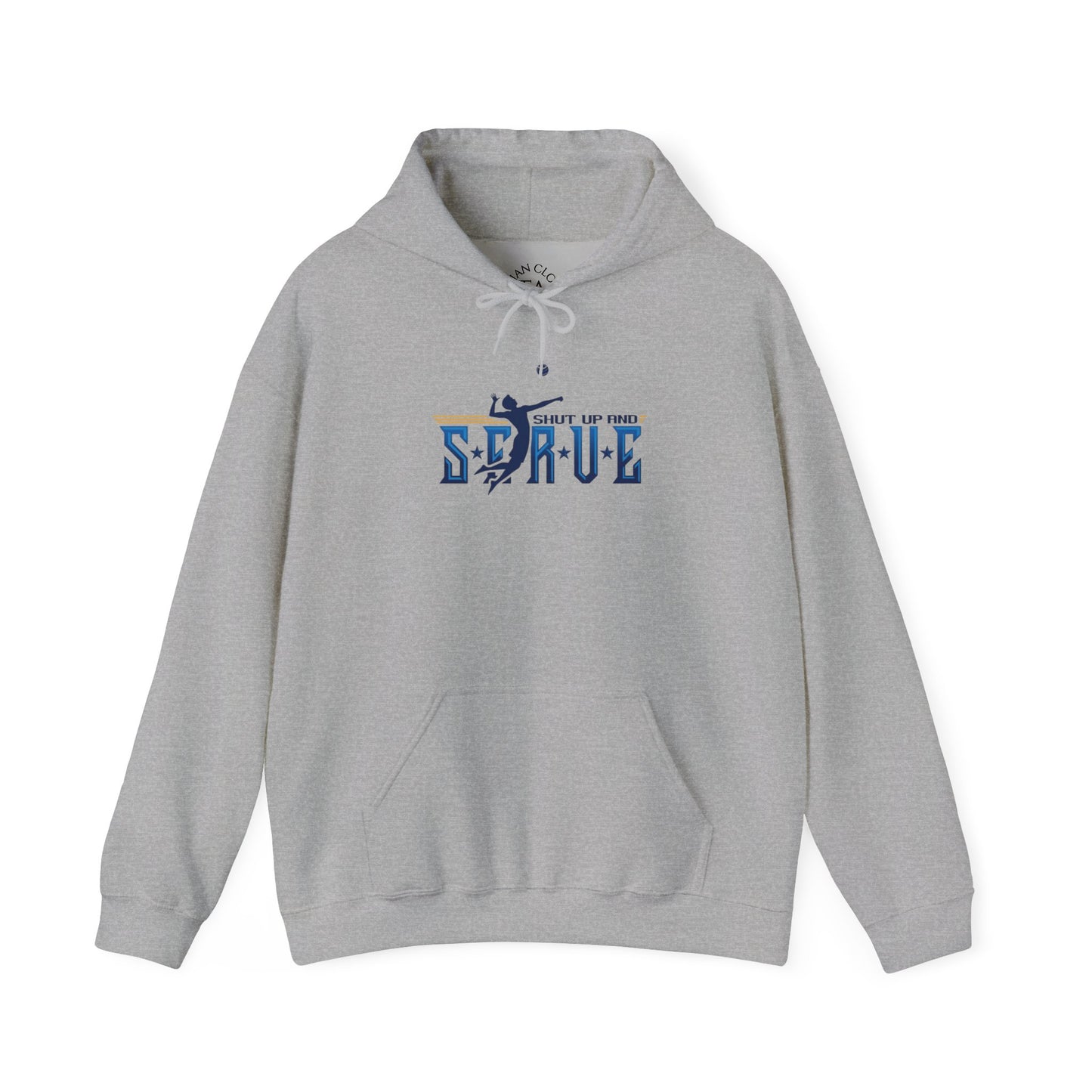 UPTIME Volleyball Hoodie with Serve Design, Unisex Sportswear, Perfect Gift for Athletes, Workout Gear, Cool Casual Wear, Back to School