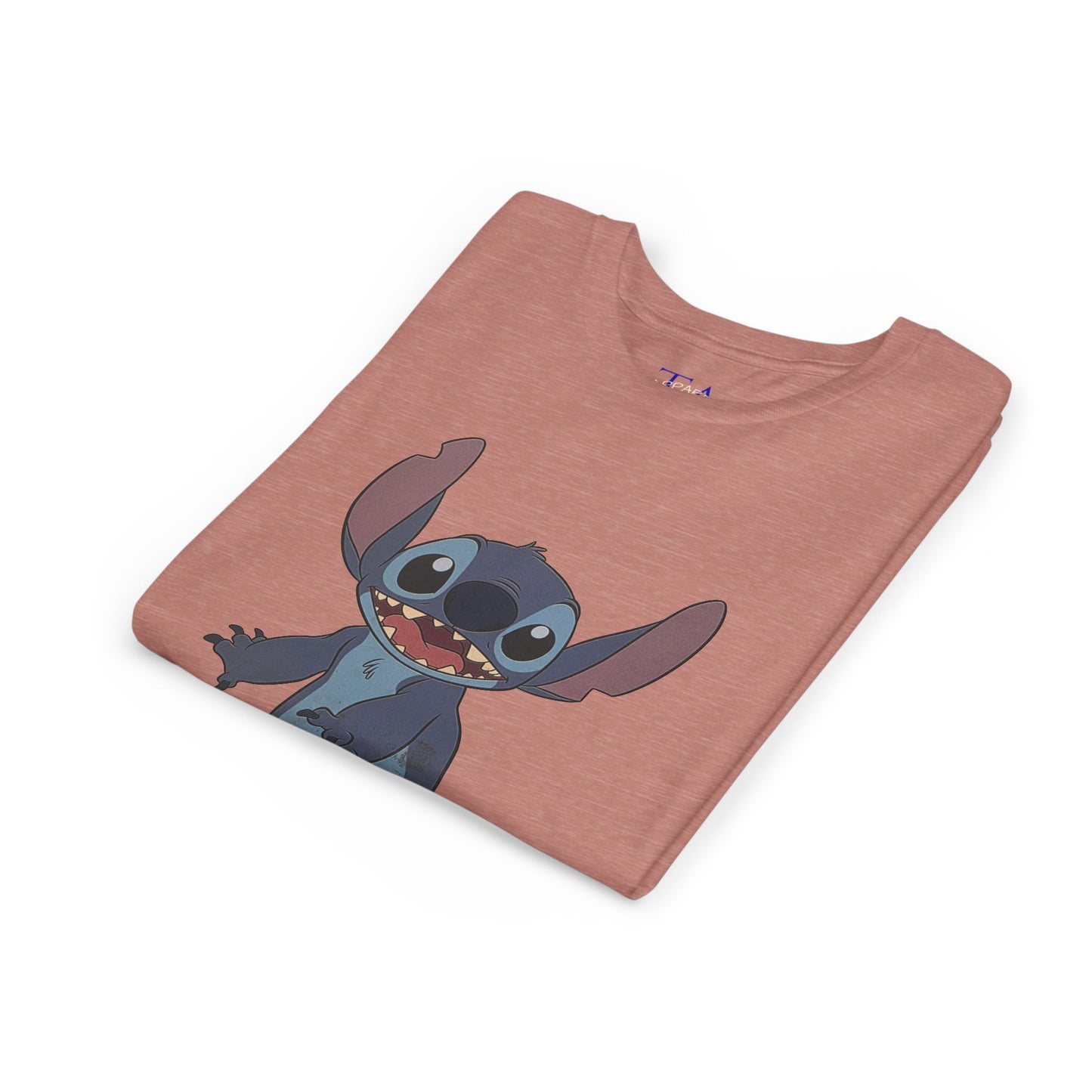 Kids Short Sleeve Tee with Stitch, Cute Kids Tee, Fun Gift for Boys & Girls, Birthday Gift, Summer Wear, Kids' Fashion