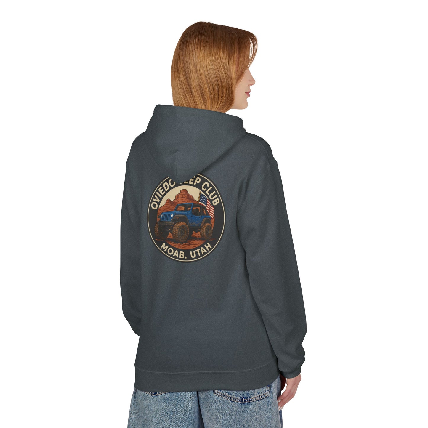 Oviedo Jeep Club Adventure Fleece Hoodie - Oviedo Jeep Club Outdoor Apparel for Jeep Lovers