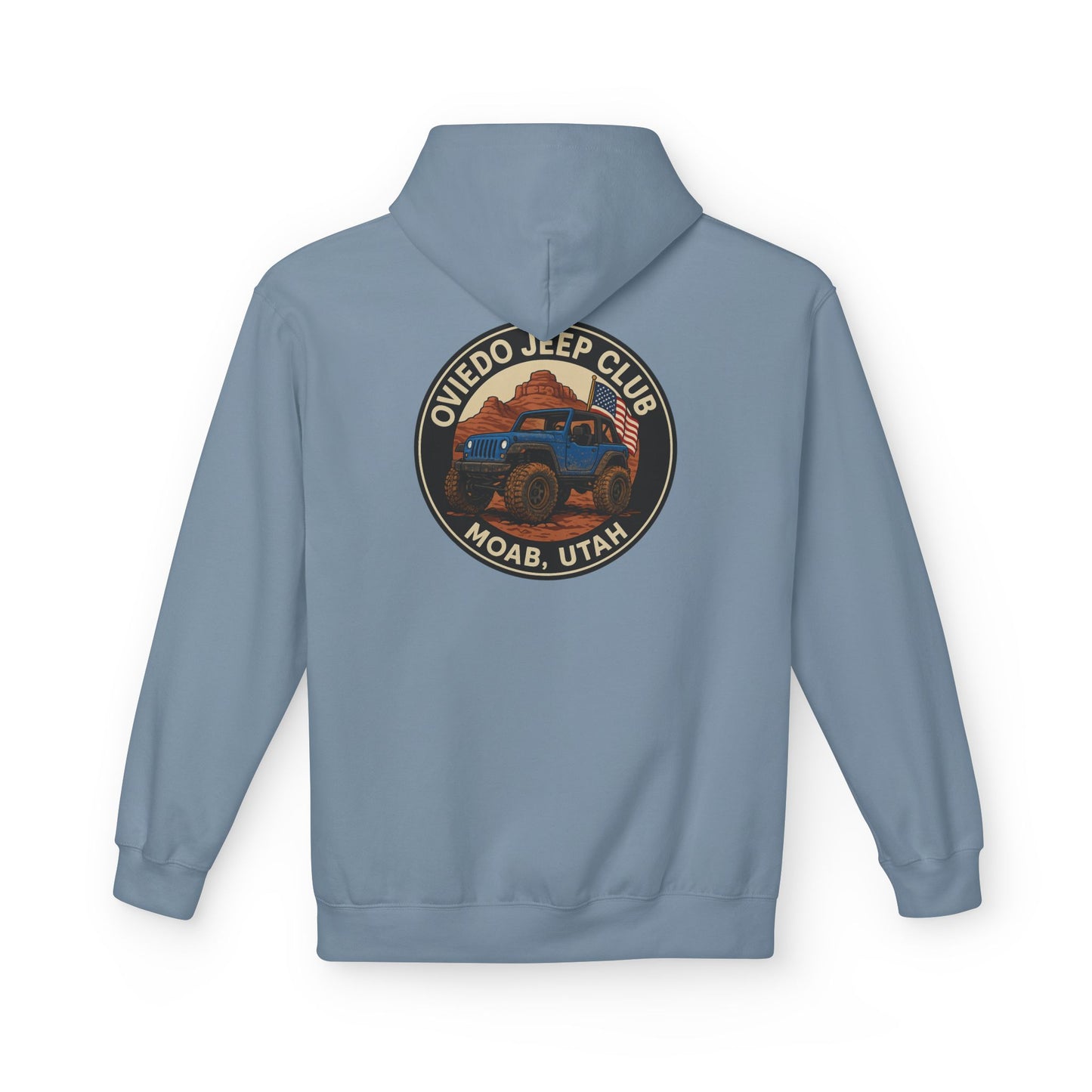 Oviedo Jeep Club Adventure Fleece Hoodie - Oviedo Jeep Club Outdoor Apparel for Jeep Lovers