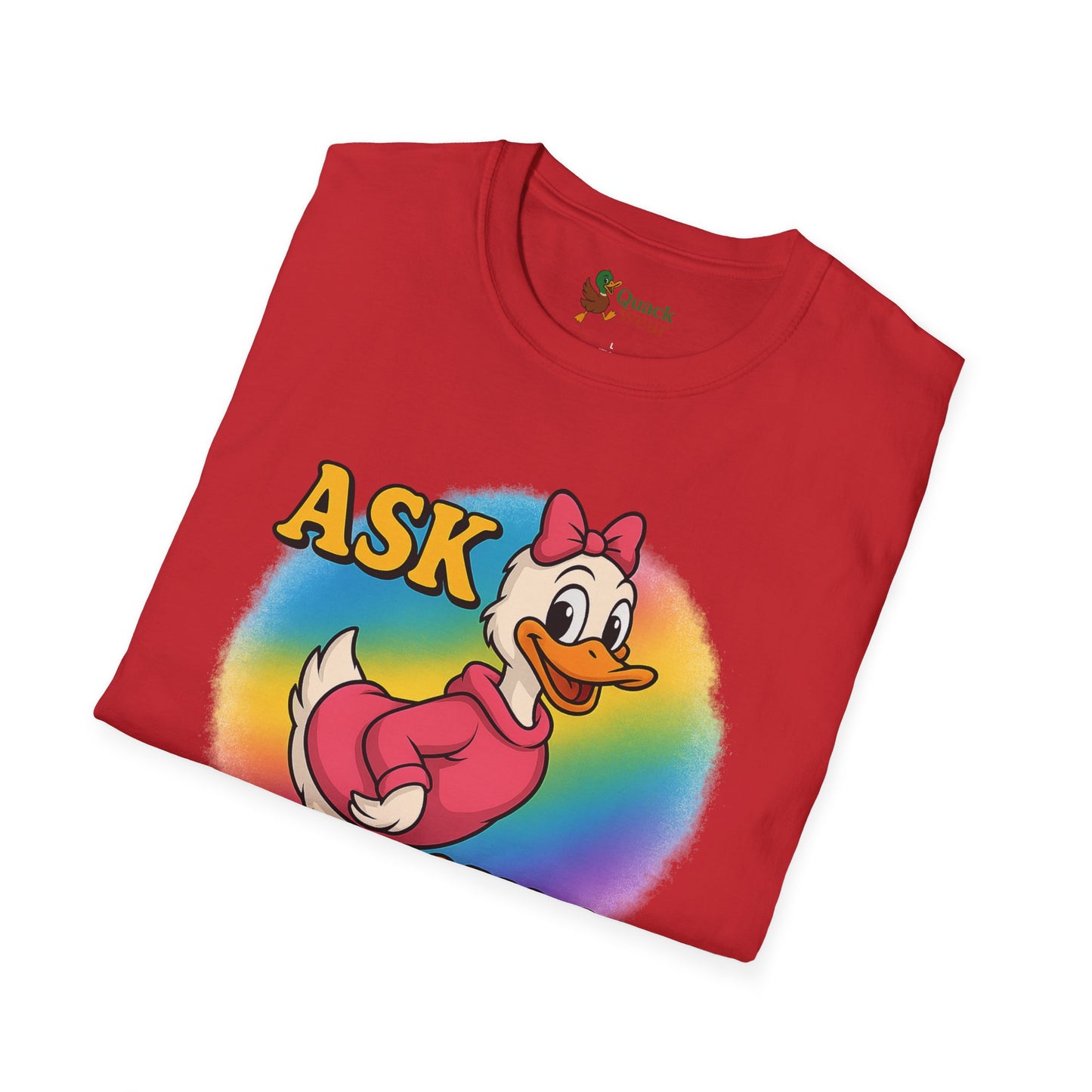 Ask Quack Duck Unisex T-Shirt - Funny Graphic Tee for Kids and Adults
