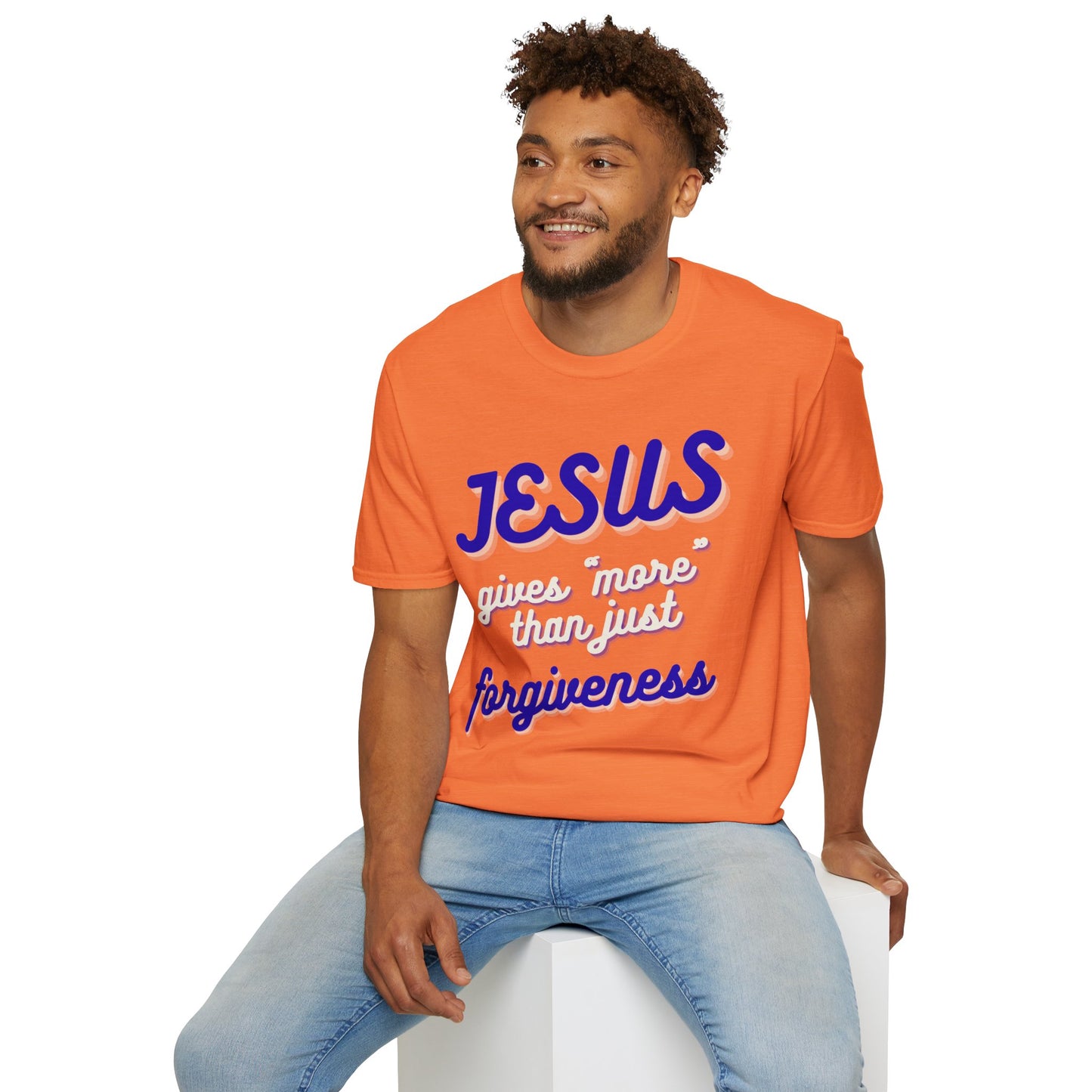 Faith Inspired Jesus Unisex T-Shirt - JESUS gives more than just forgiveness