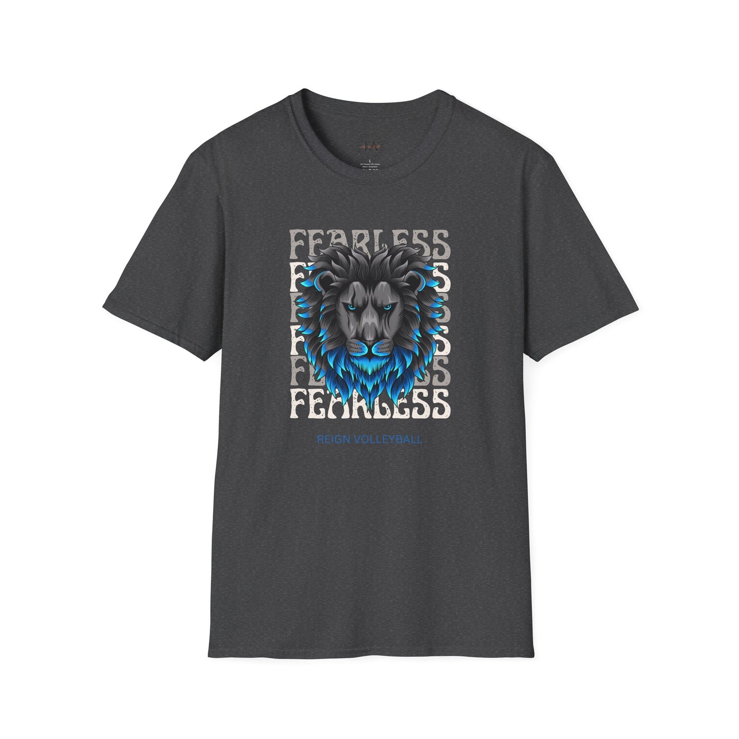 Fearless Lion Volleyball T-Shirt | Unisex Softstyle Tee