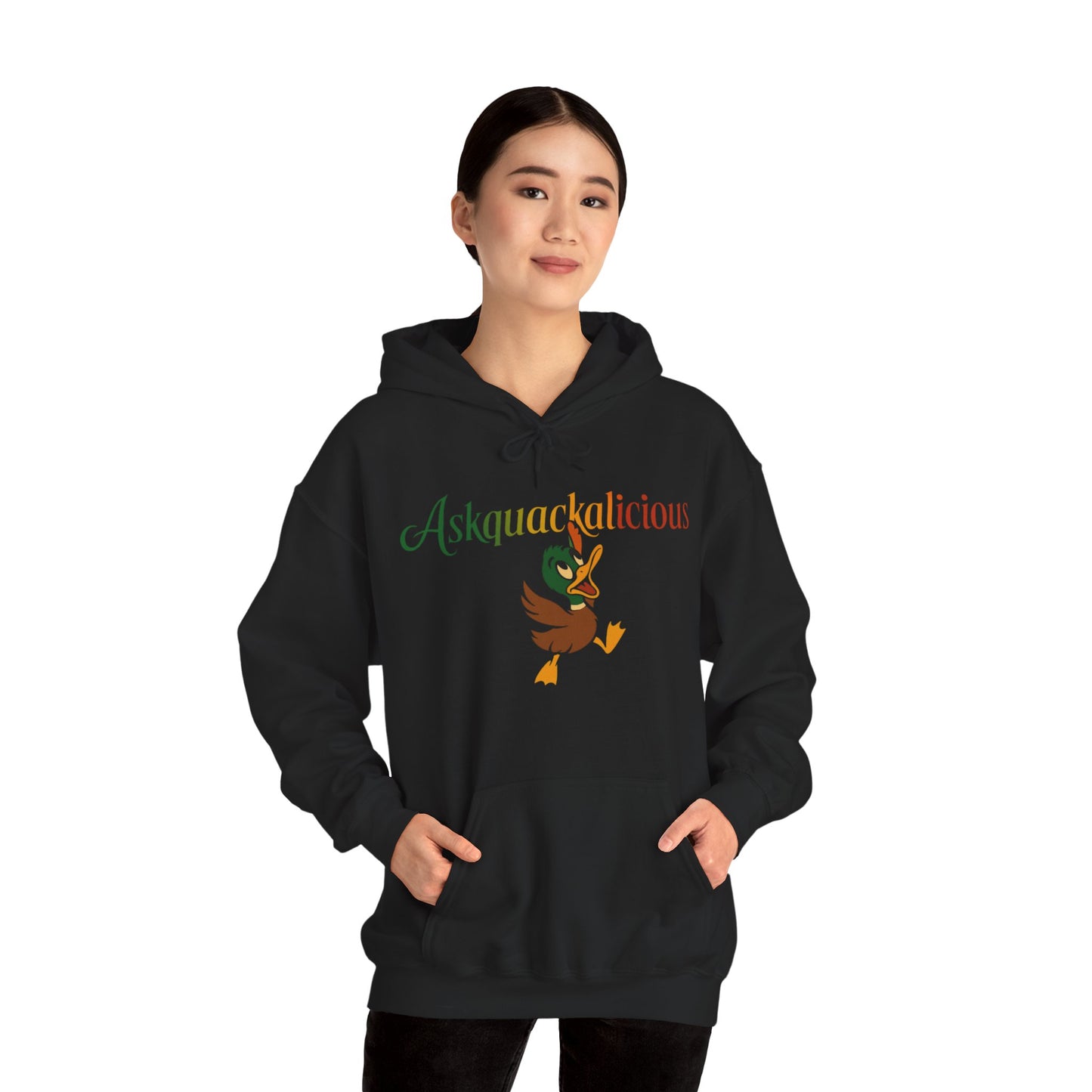 Askquack Quirky Duck Hoodie - Cozy Unisex Sweatshirt for Nature Lovers
