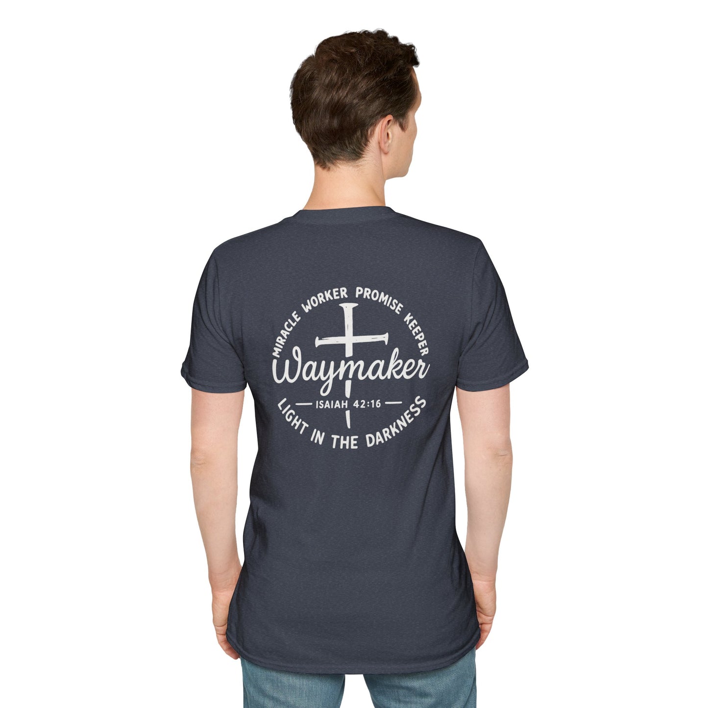 Faith Inspired Waymaker Registered Nurse Unisex Softstyle T-Shirt