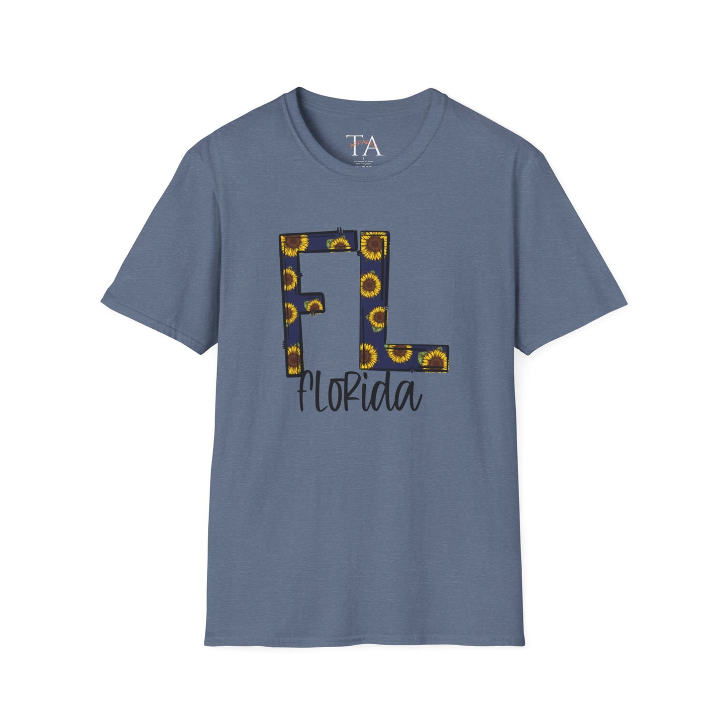 Florida Sunshine Unisex Softstyle T-Shirt, Florida T-Shirt, Graphic Tee, Summer Outfit, Gift for Floridians, Vacation Wear