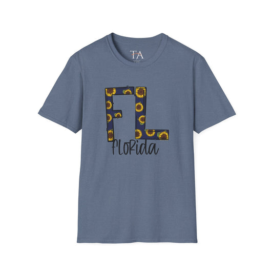 Florida Sunshine Unisex Softstyle T-Shirt, Florida T-Shirt, Graphic Tee, Summer Outfit, Gift for Floridians, Vacation Wear