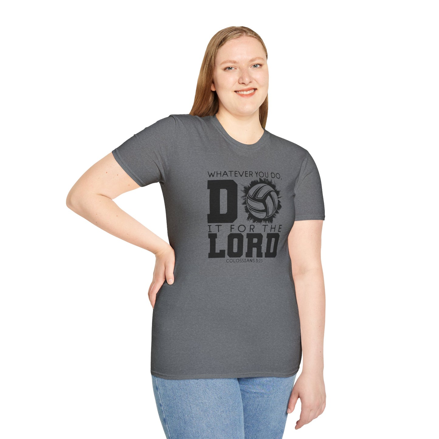Volleyball Christian Unisex T-Shirt - Do it for the Lord