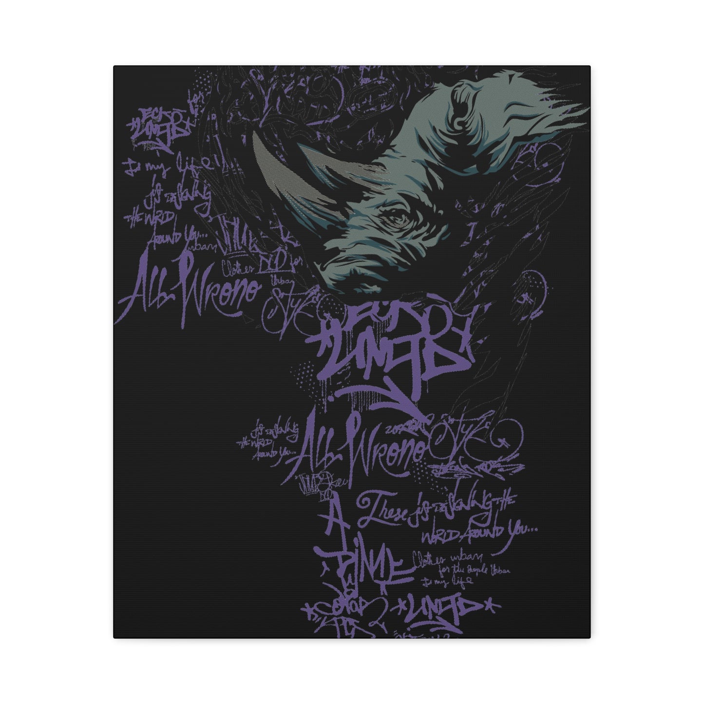 Rhino - Matte Canvas, Stretched, 1.25"