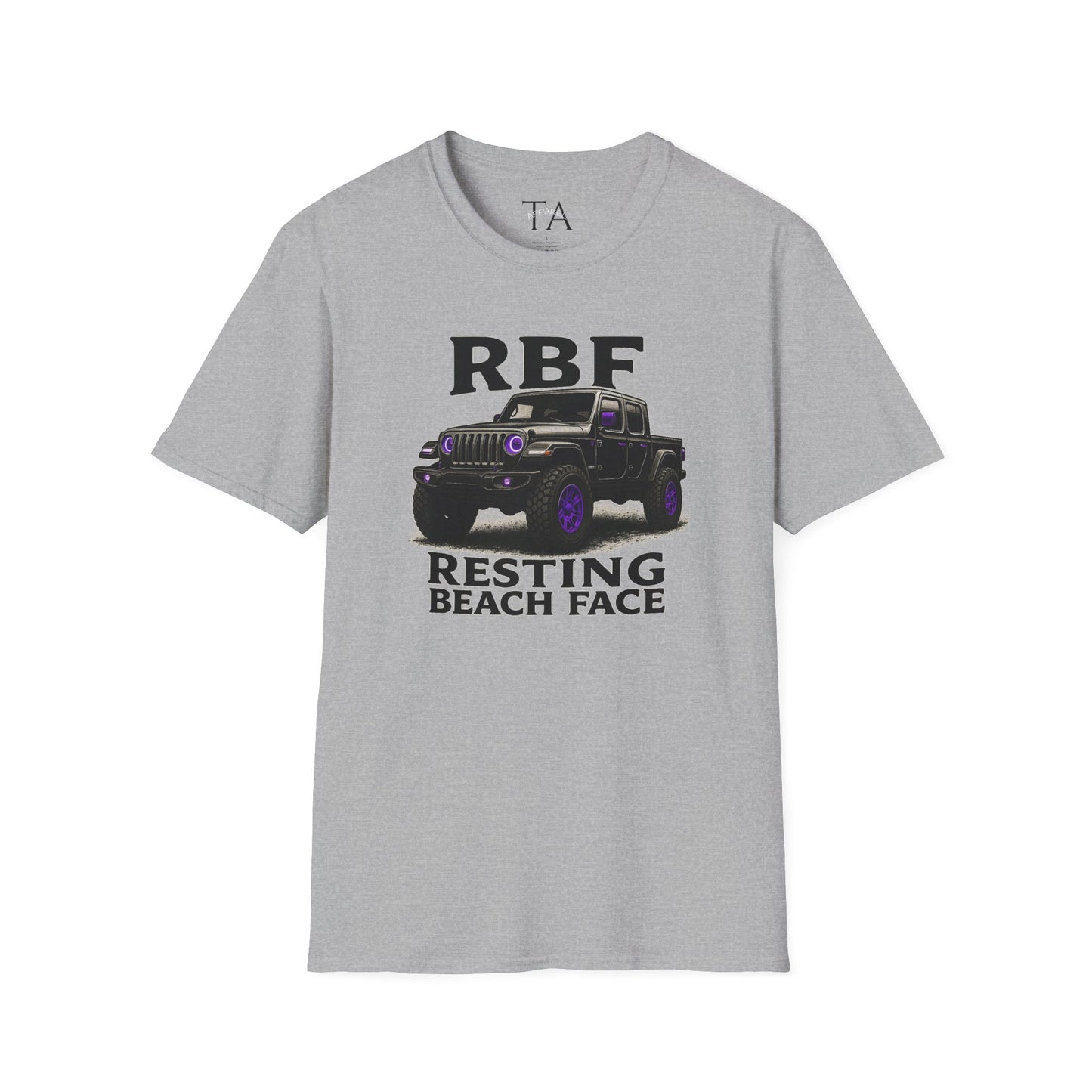 Resting Beach Face T-Shirt | Unisex Tee for Beach Lovers