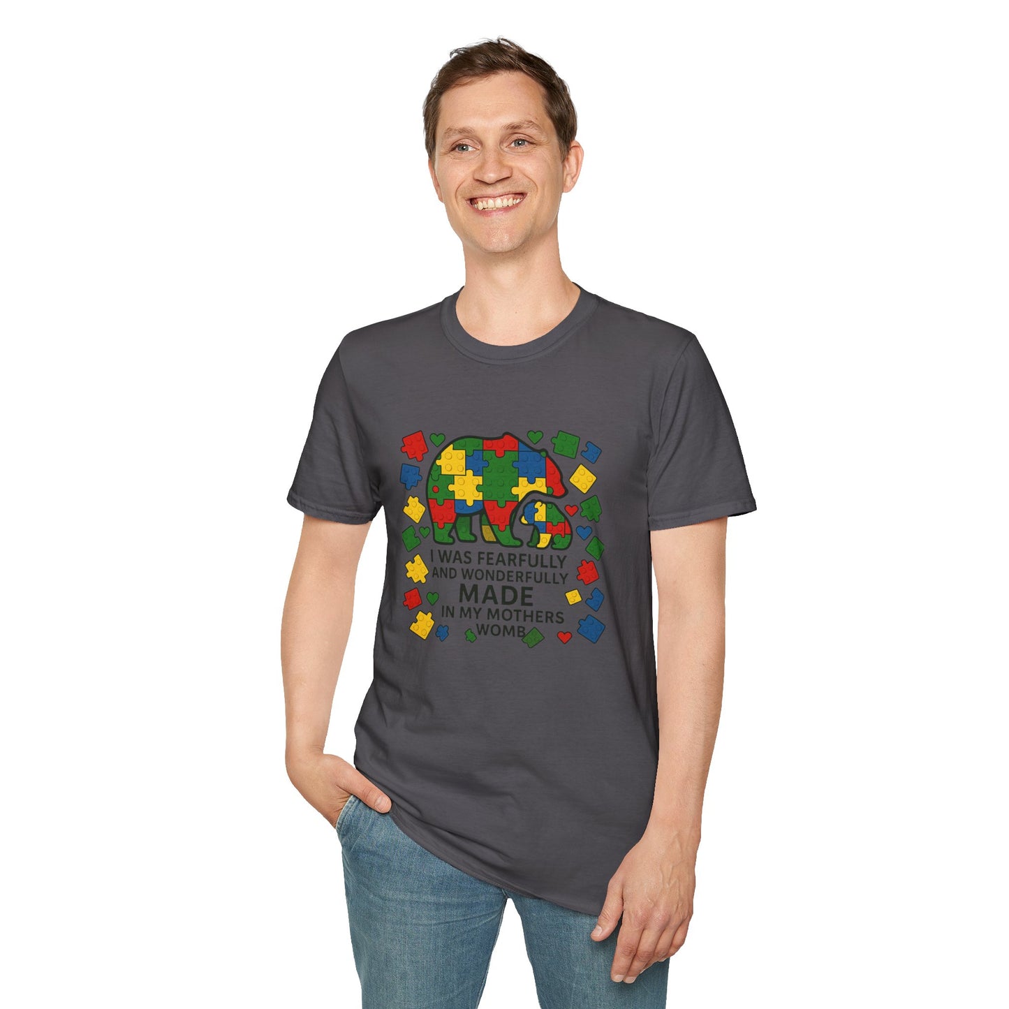 Autism Lego Mama Bear T-Shirt