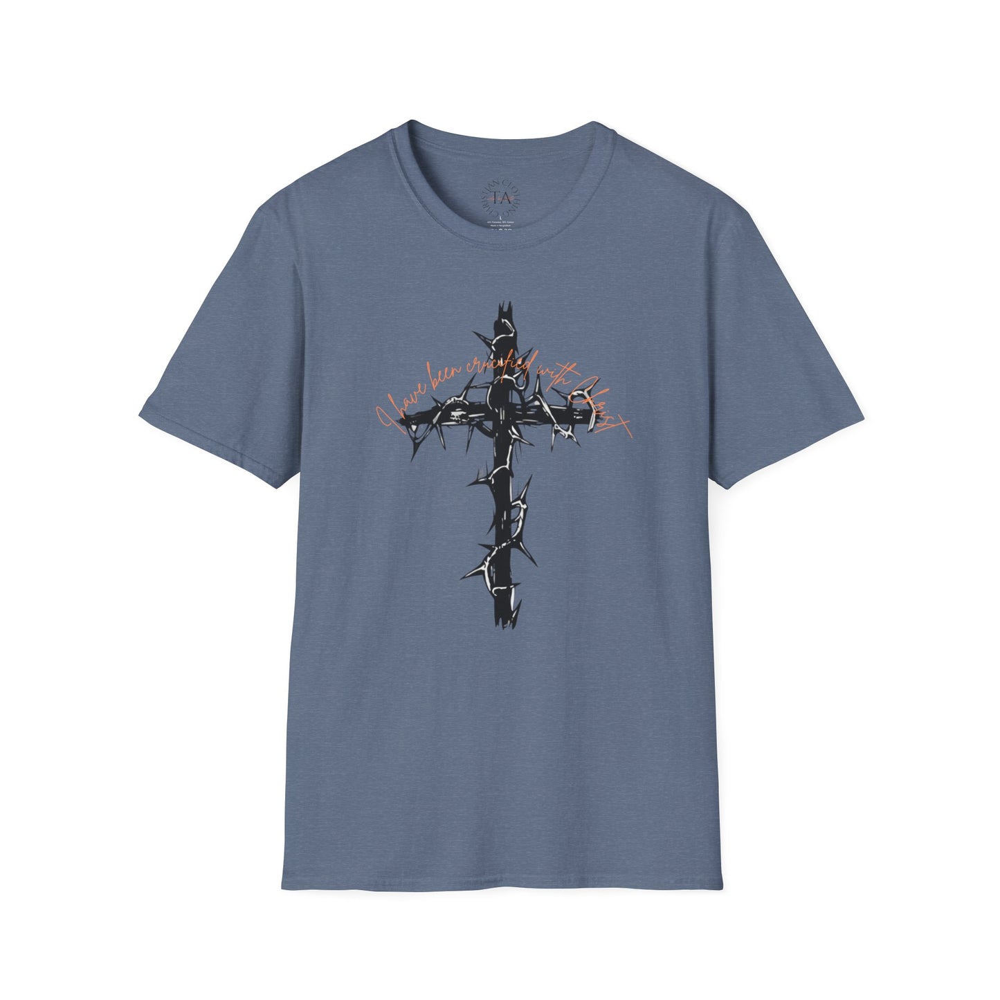 Faith Inspired Christian Cross Unisex T-Shirt - 'I Have Been Crucified with Christ' Design