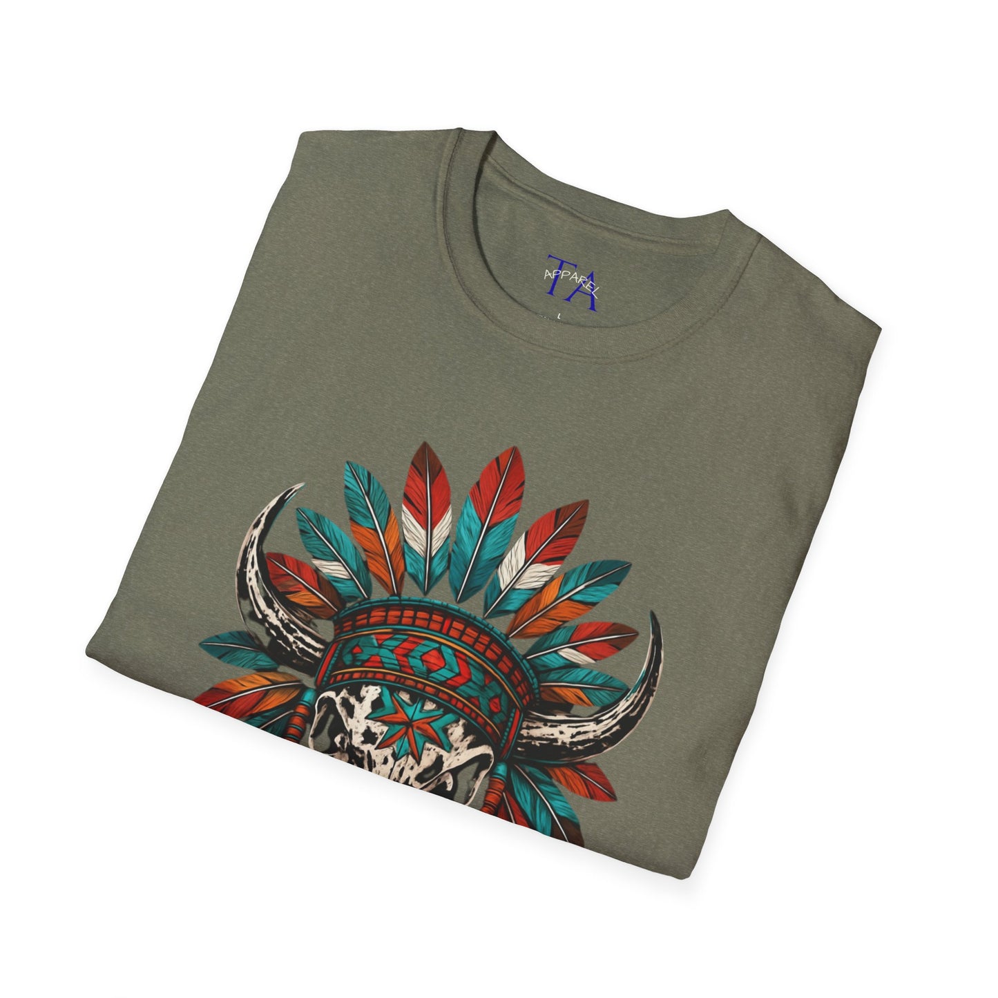 Native American Bull Skull Unisex T-Shirt