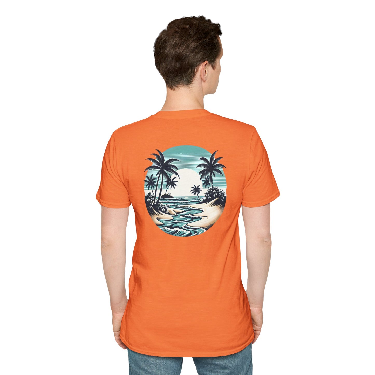 Tropical Vibes T-Shirt - Unisex Softstyle, Beachwear, Summer Fashion, Vacation Tee, Relaxed Fit, Outdoor Events