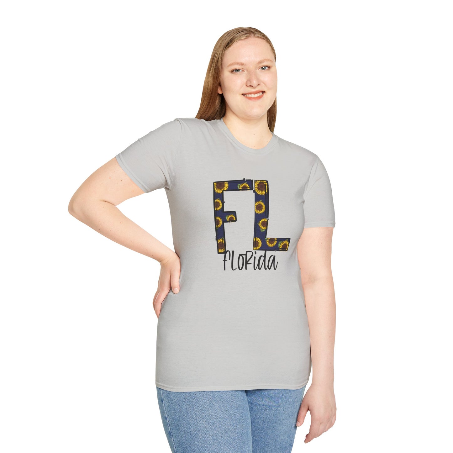 Florida Sunshine Unisex Softstyle T-Shirt, Florida T-Shirt, Graphic Tee, Summer Outfit, Gift for Floridians, Vacation Wear