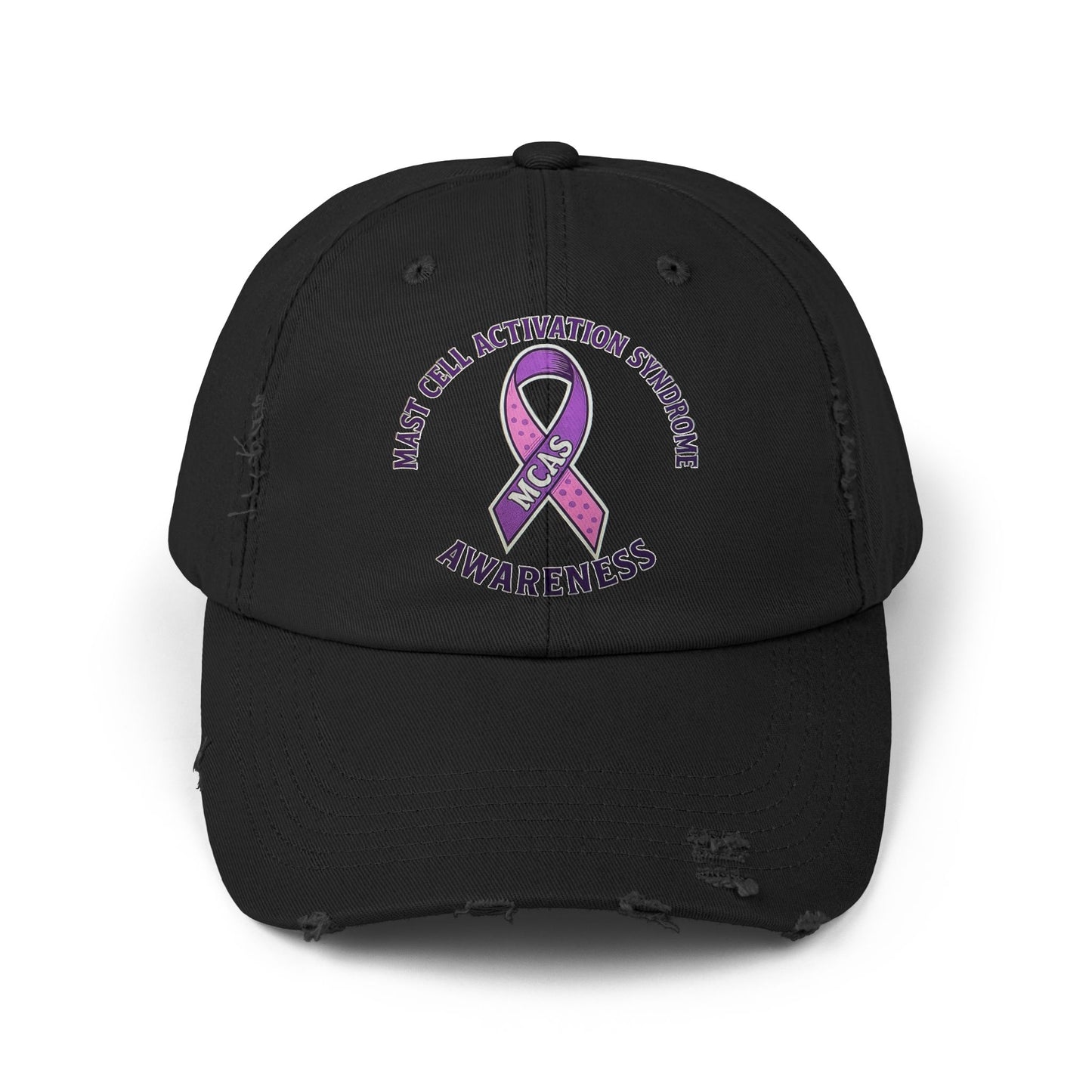 Mast Cell Activation Syndrome Unisex Distressed Awareness Hat