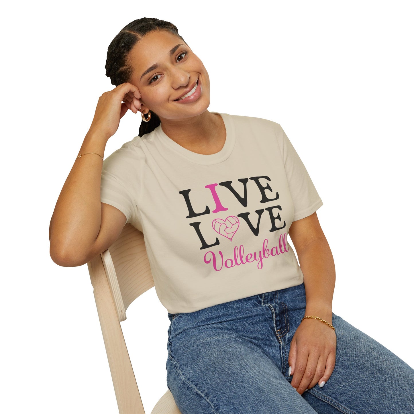 Volleyball T-Shirt - I love Volleyball design