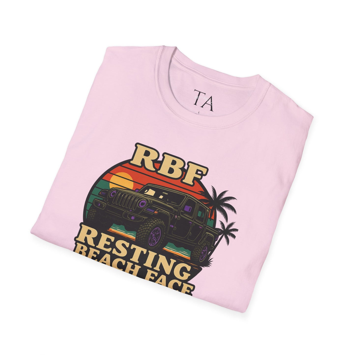 Resting Beach Face T-Shirt | Resting Beach Face | Summer Casual Wear, Vacation Tee, Beach Lover Gift, Relaxed Style, Unisex Apparel