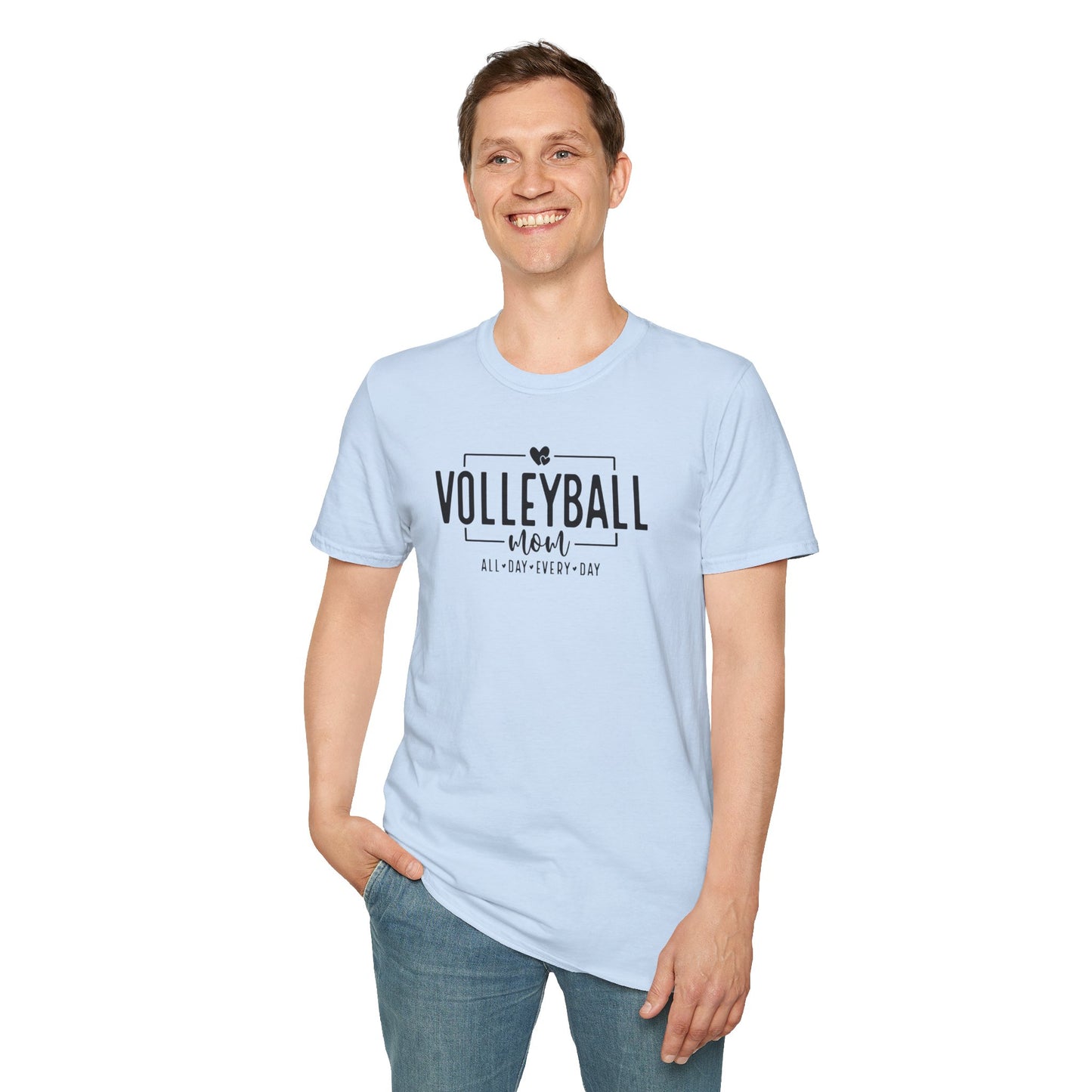 Volleyball Tee - All Day Every Day, Sports Shirt, Casual Wear, Gift for Athletes, Summer Outfit