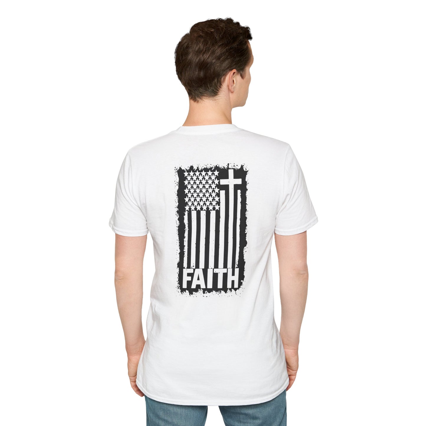 Faith-Inspired American Flag T-Shirt