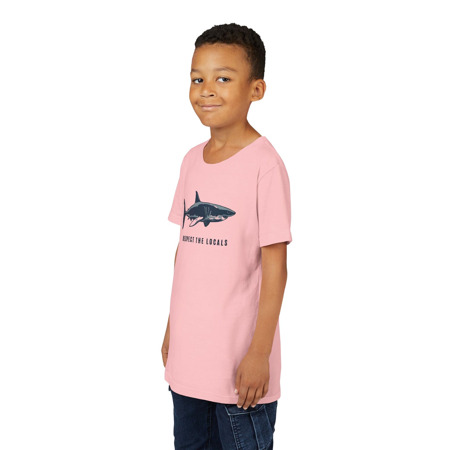 Kids Shark Youth Tee | Respect The Locals | Shark Lovers Shirt