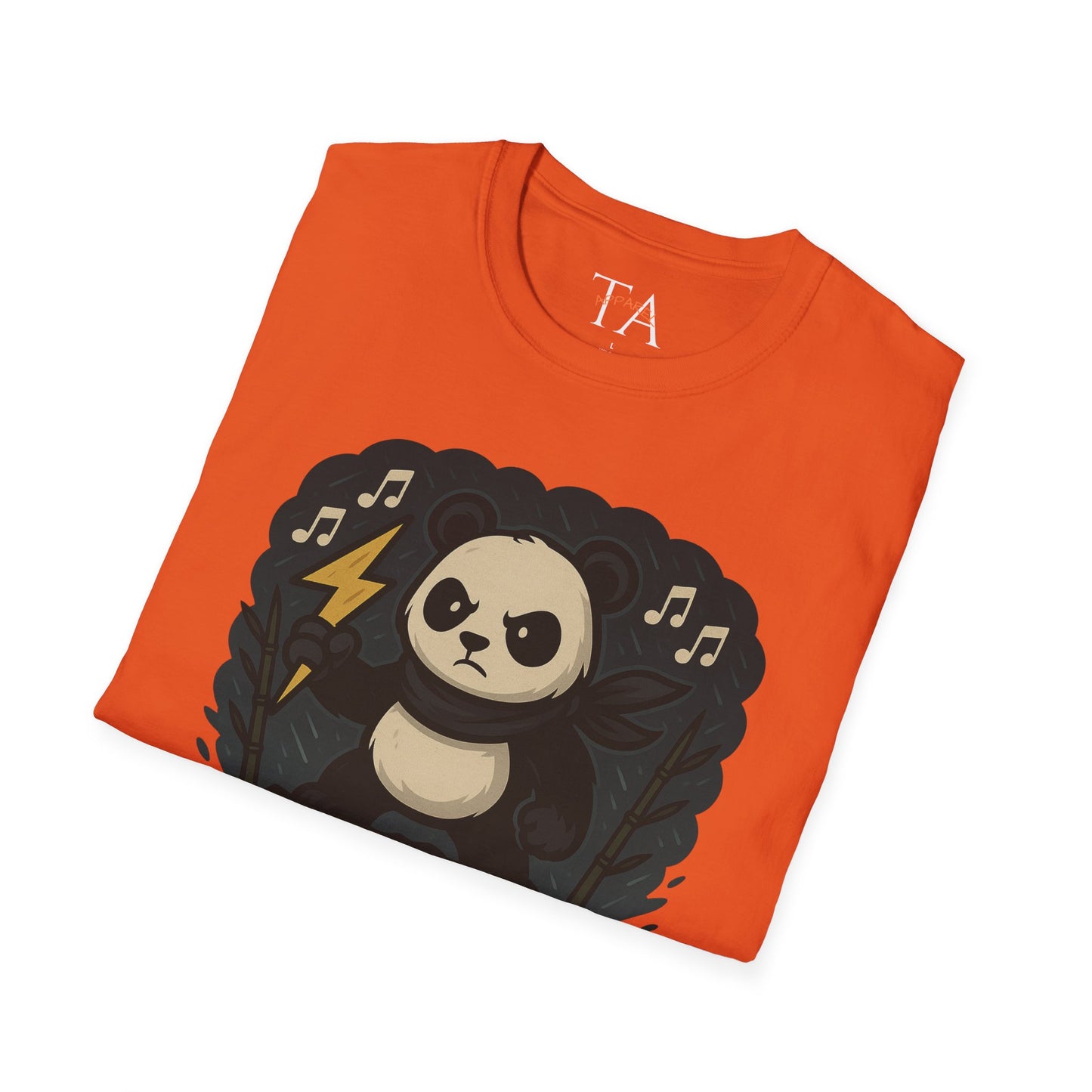 Panda Storm Tee for Animal and Music Lovers - Softstyle T-Shirt