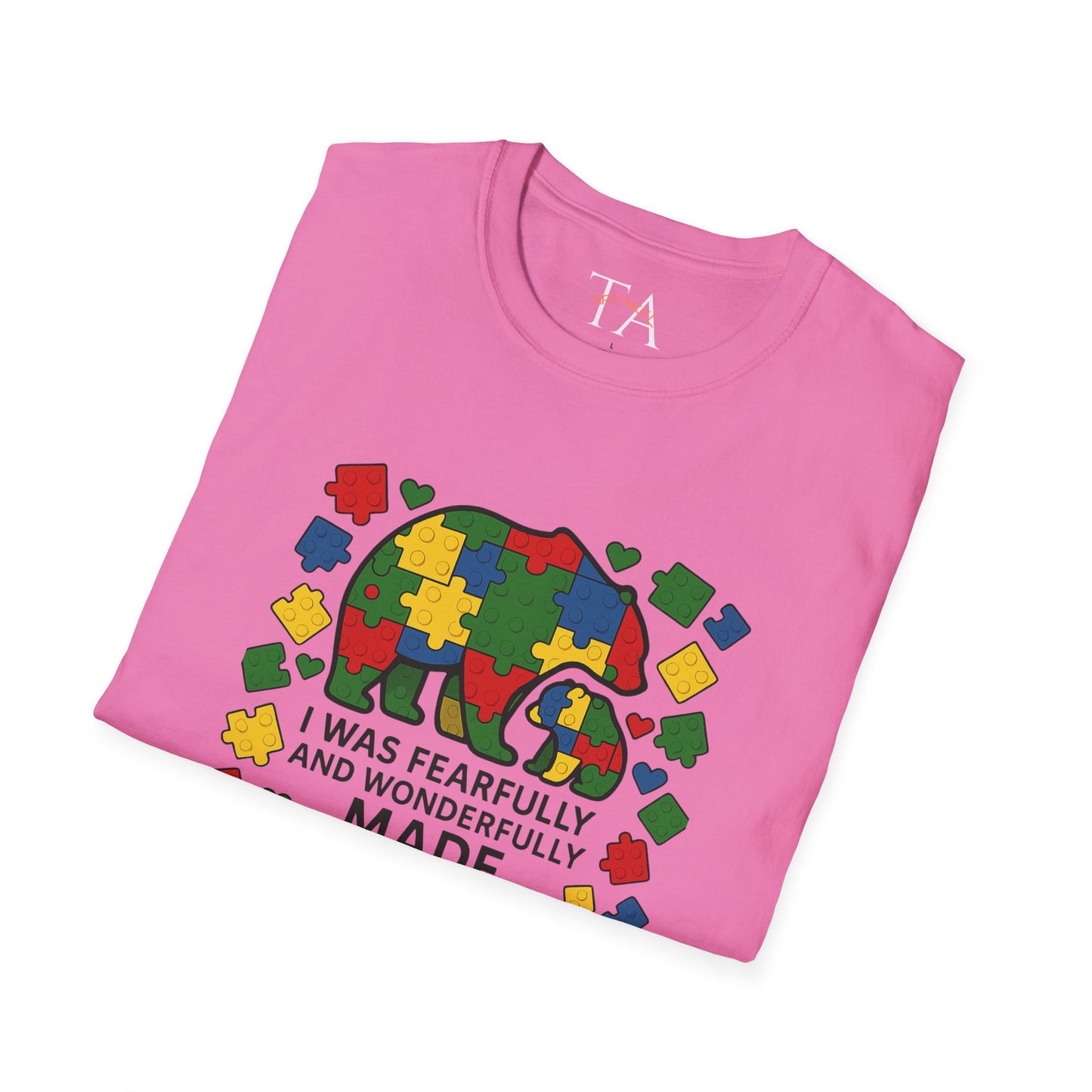 Autism Lego Mama Bear T-Shirt