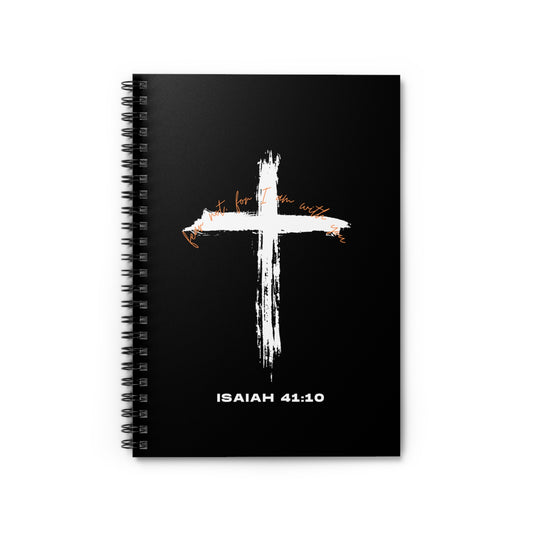Notebook - Faith Based Design, 'Fear Not, For I Am With You' Message Customizable