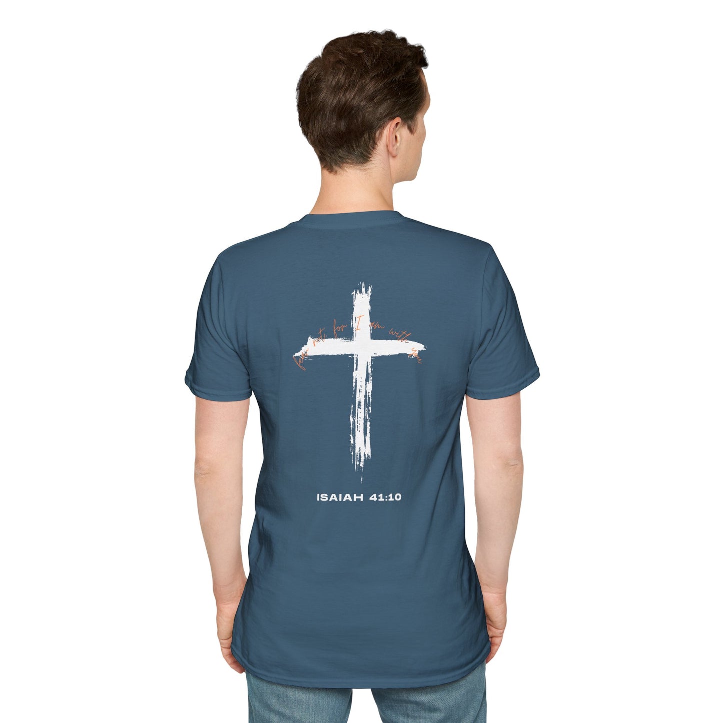 Faith-Inspired T-Shirt with Isaiah 41:10 Design - Customizable