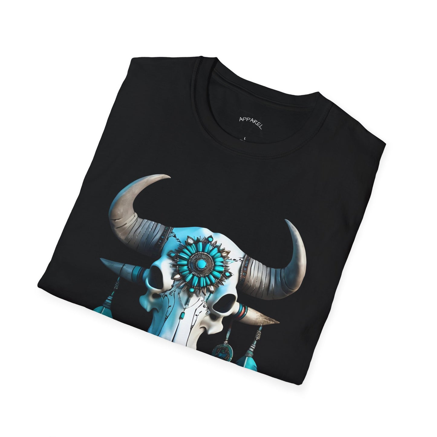 Native American Turquoise Buffalo Skull Tee - Unisex Jersey
