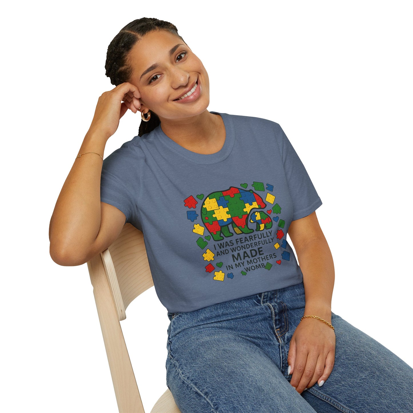 Autism Lego Mama Bear T-Shirt