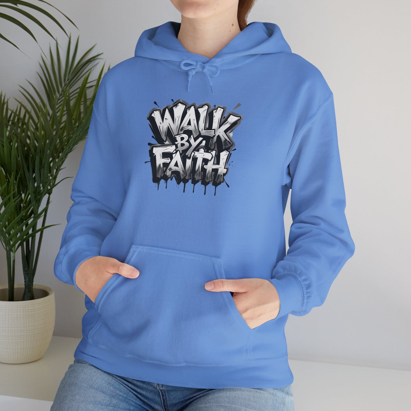 Faith Inspired Unisex Hoodie - 'Walk by Faith' Design