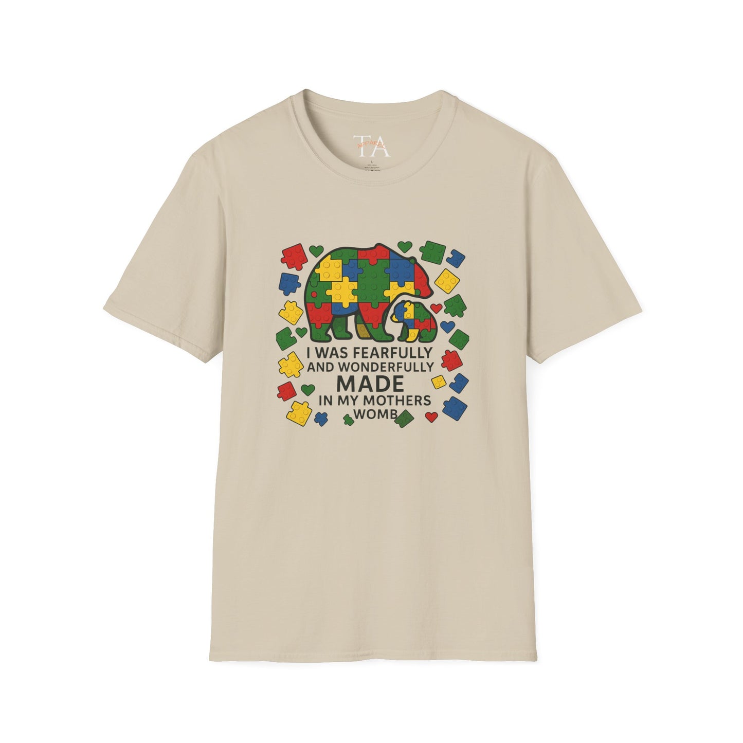 Autism Lego Mama Bear T-Shirt
